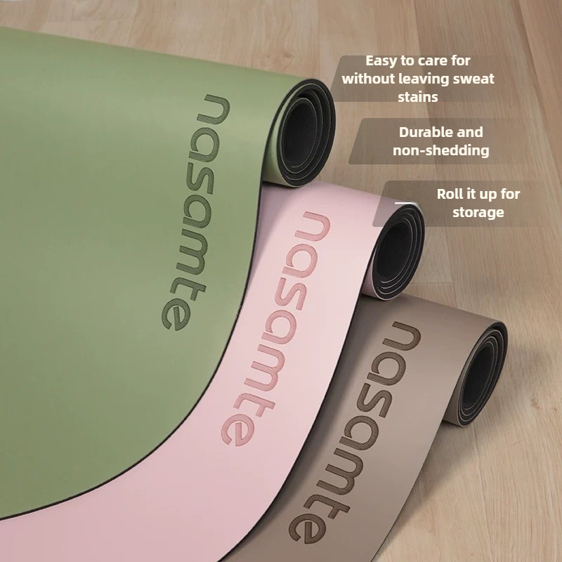 Thick Yoga Mat - Non-Slip Yoga Mats Pure Color Rubber