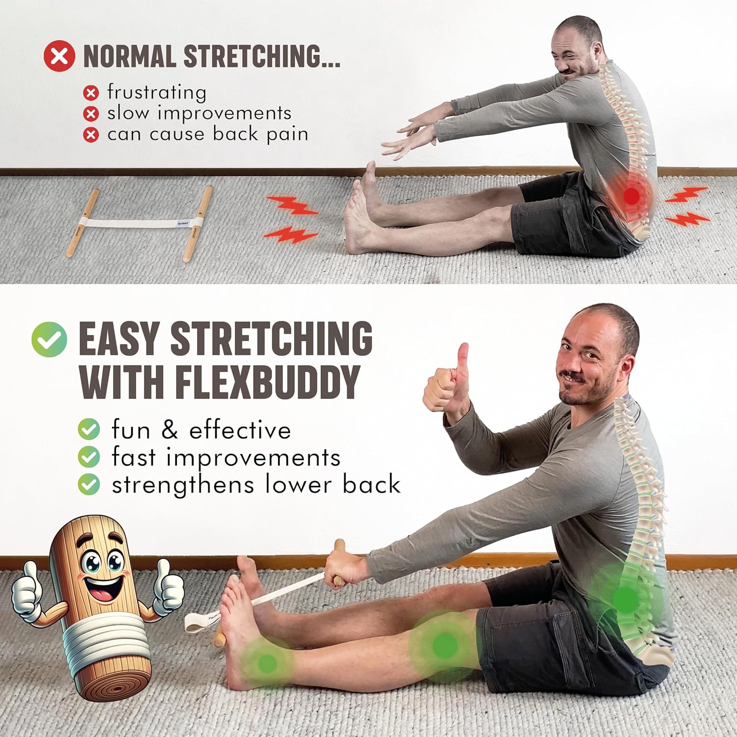 Hamstring Stretcher Adjustable - огляд і ціна Stretch Strap Yoga