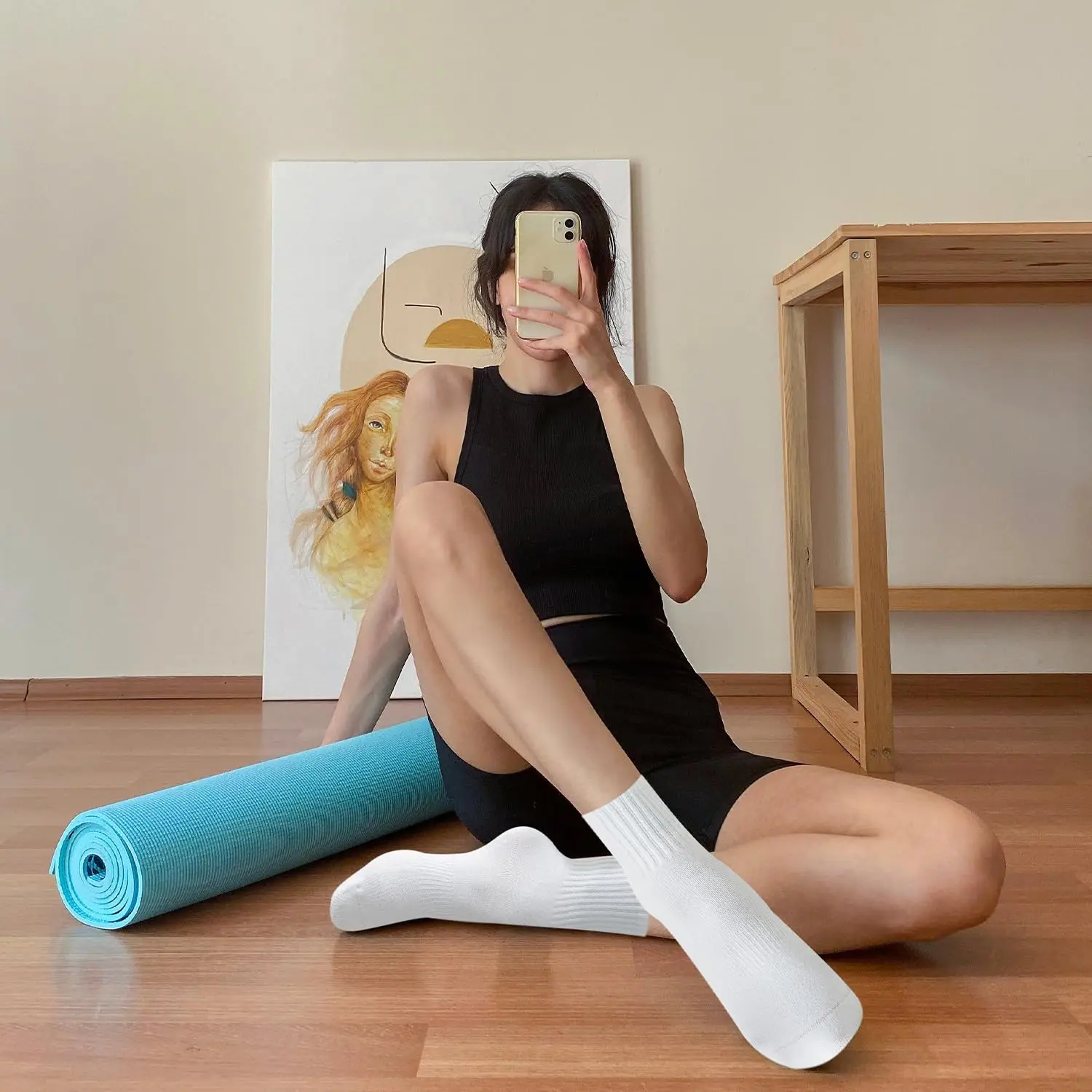 4 pairs of women's yoga socks, - огляд і ціна Yoga & Fitness Center