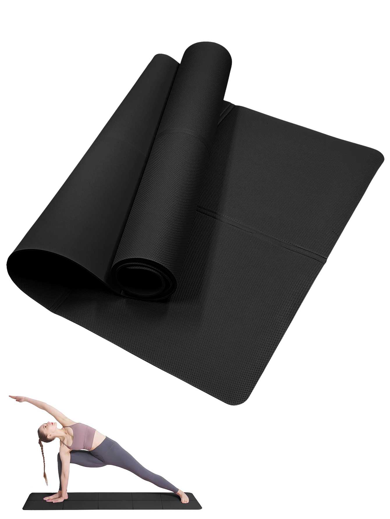 Foldable Yoga Mat Black Eco Fr - огляд і ціна Thick Yoga Mat