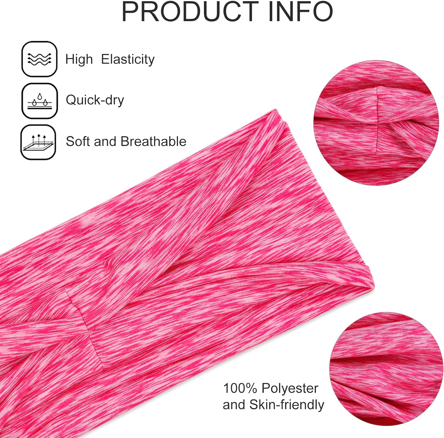 Unisex Non Slip Sweatbands  Wi - огляд і ціна Stretch Strap Yoga