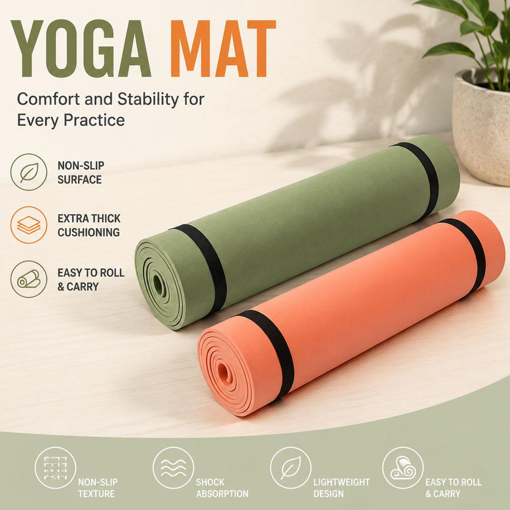 180x50cm Non-slip Pilates Yoga - огляд і ціна Thick Yoga Mat